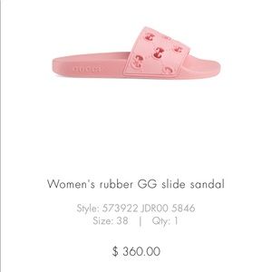 GUCCI GG RUBBER SLIDE